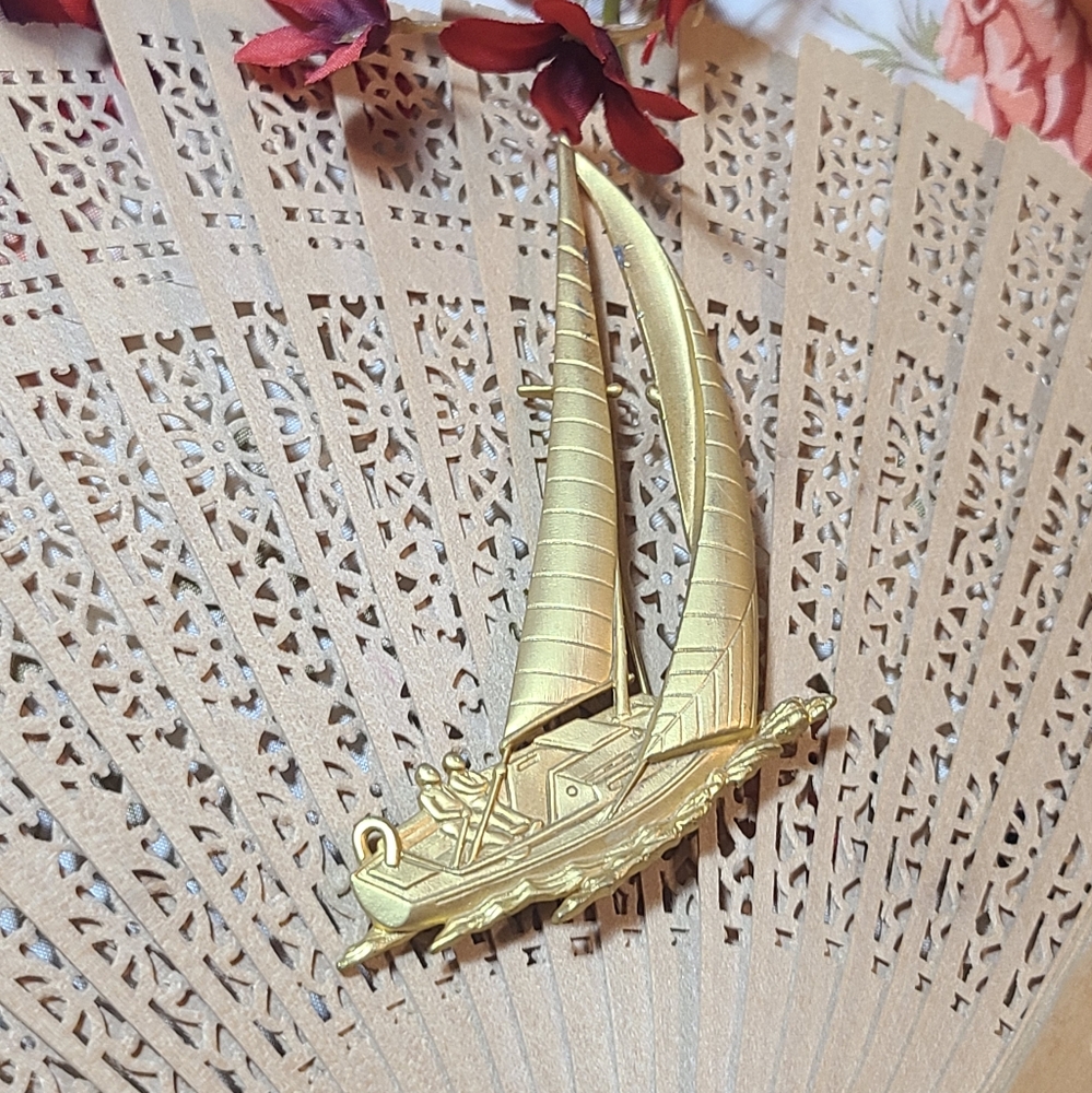 Sailboat Brooch Pin for sale today